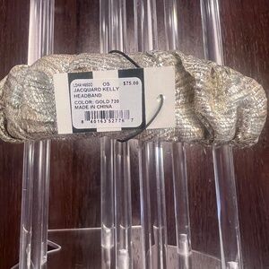 Lele Sadoughi -  Jacquard Kelly Headband in Gold - New with Tags